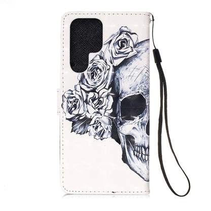3D Painting Horizontal Flip Leather Phone Case
