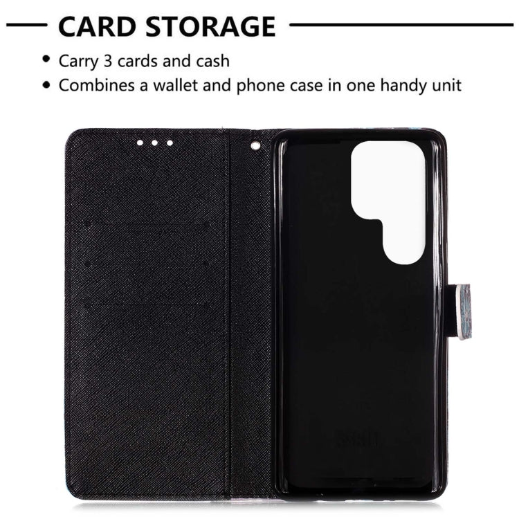 3D Painting Horizontal Flip Leather Phone Case