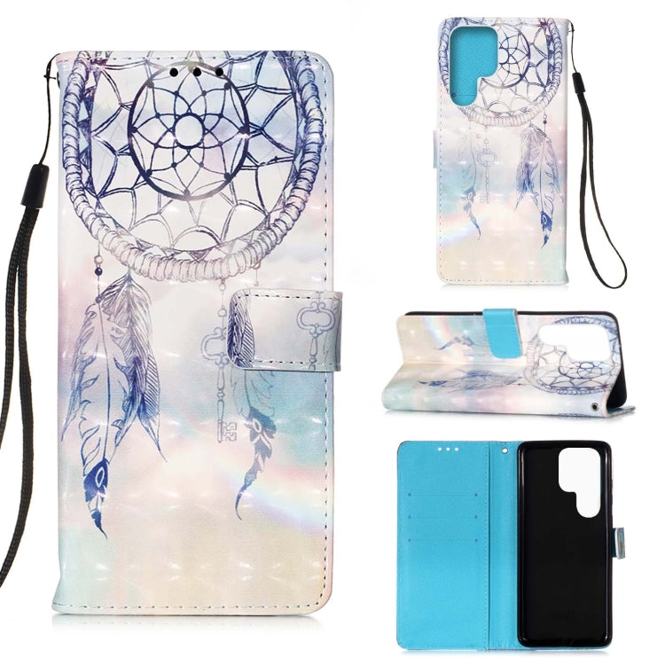 3D Painting Horizontal Flip Leather Phone Case