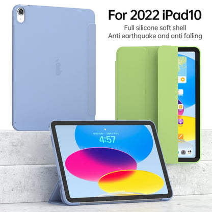 3-fold TPU Leather Smart Tablet Case, For iPad 10th Gen 10.9 2022
