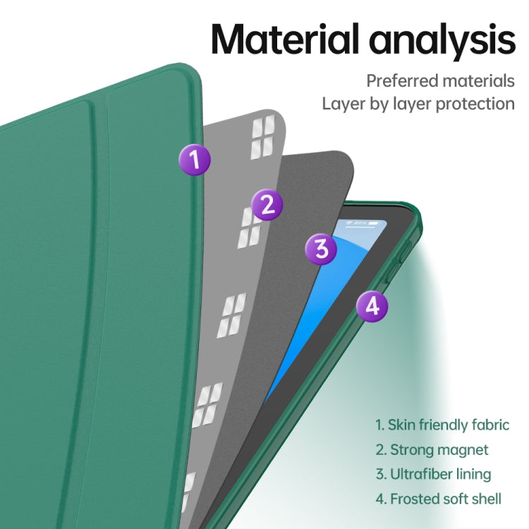 3-fold TPU Leather Smart Tablet Case, For iPad 10th Gen 10.9 2022