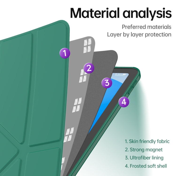 Multi-folding TPU Leather Smart Tablet Case, For iPad 10th Gen 10.9 2022