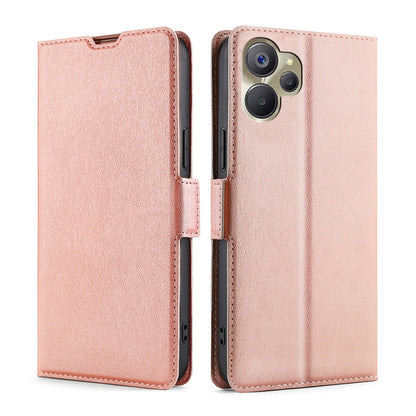 Ultra-thin Voltage Side Buckle Horizontal Flip Leather Phone Case