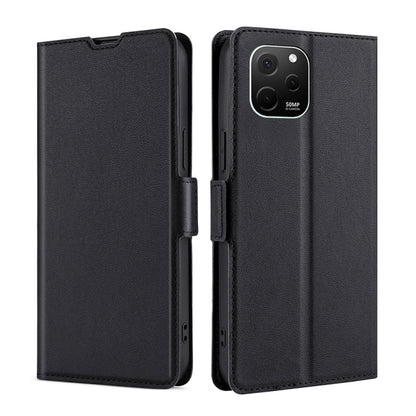 Ultra-thin Voltage Side Buckle Horizontal Flip Leather Phone Case