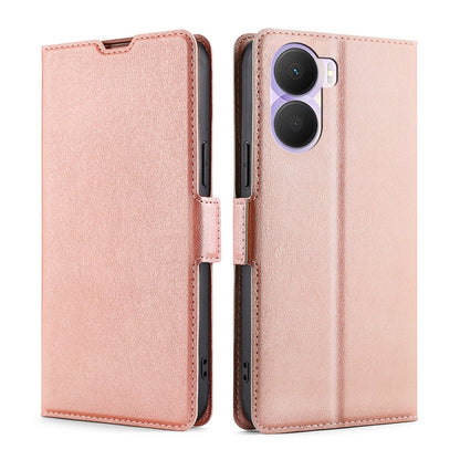 Ultra-thin Voltage Side Buckle Horizontal Flip Leather Phone Case