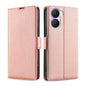 Ultra-thin Voltage Side Buckle Horizontal Flip Leather Phone Case