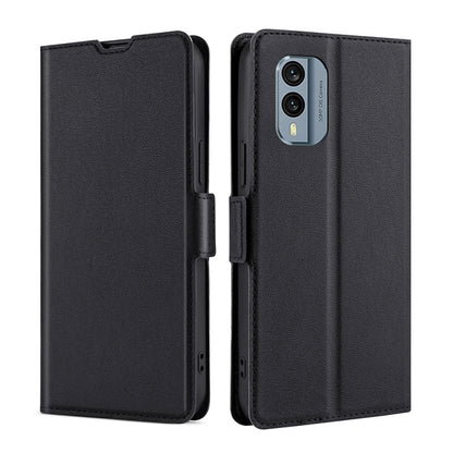 Ultra-thin Voltage Side Buckle Horizontal Flip Leather Phone Case