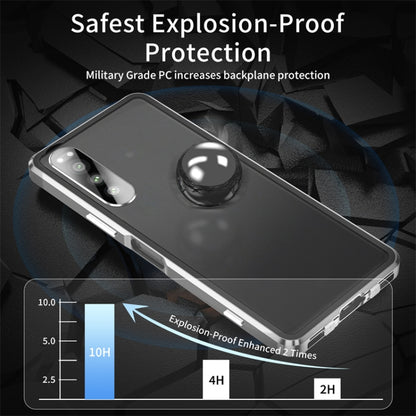 HD Magnetic Metal Tempered Glass Phone Case, For Sony Xperia 5 IV