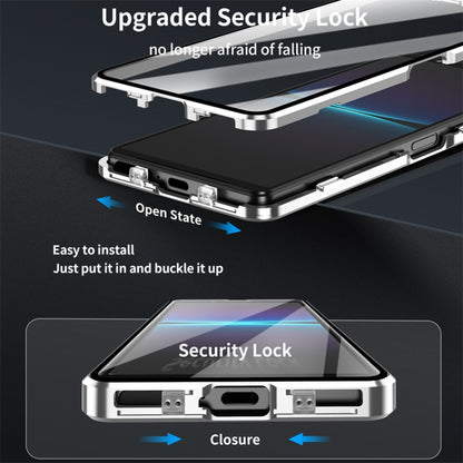 HD Magnetic Metal Tempered Glass Phone Case, For Sony Xperia 5 IV