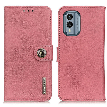 KHAZNEH Cowhide Texture Horizontal Flip Leather Phone Case