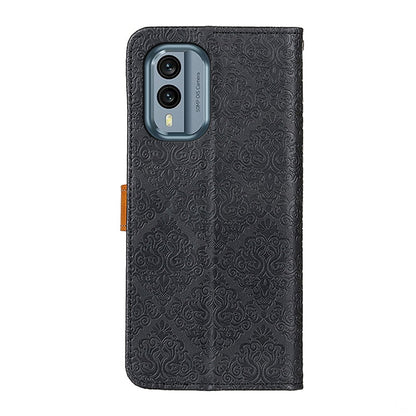 European Floral Embossed Leather Phone Case, For Nokia X30 5G, For Samsung Galaxy A54 5G