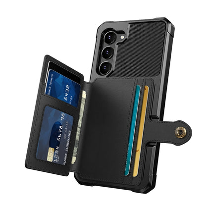 Magnetic Wallet Card Bag Leather Phone Case