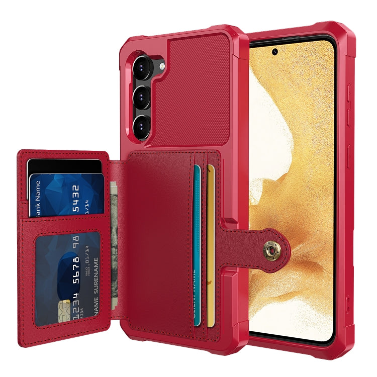 Magnetic Wallet Card Bag Leather Phone Case