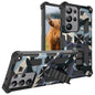 Camouflage Armor Kickstand TPU + PC Magnetic Phone Case