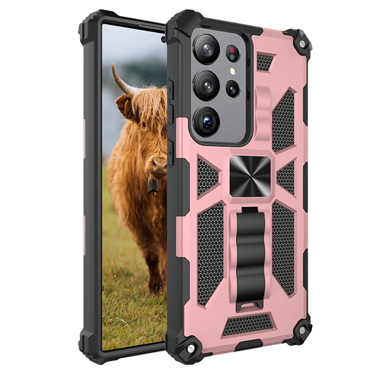 Shockproof TPU + PC Magnetic Phone Case with Holder