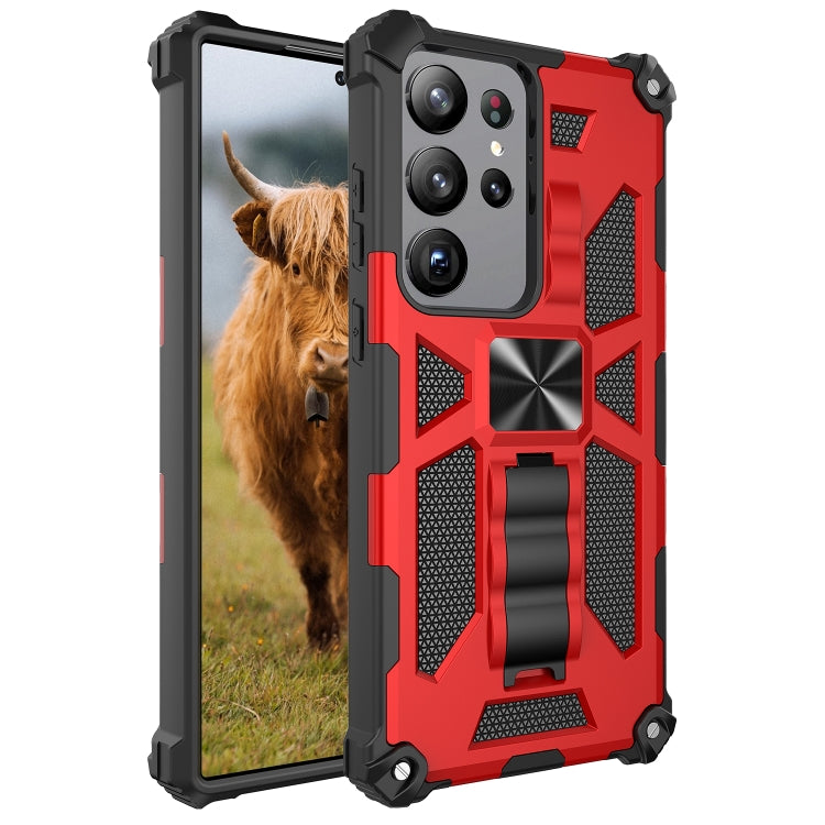 Shockproof TPU + PC Magnetic Phone Case with Holder