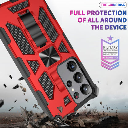 Shockproof TPU + PC Magnetic Phone Case with Holder