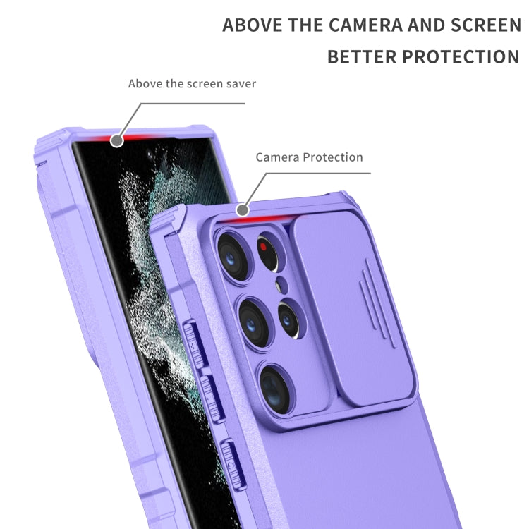 Stereoscopic Holder Sliding Camshield Phone Case, For Samsung Galaxy S23 Ultra 5G, For Samsung Galaxy A14 5G