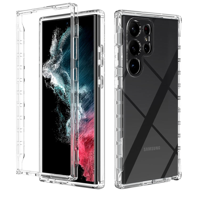 Transparent Gradient Color TPU + PC Protective Phone Case, For Samsung Galaxy S23 Ultra 5G, For Samsung Galaxy S23+ 5G, For Samsung Galaxy S23 5G