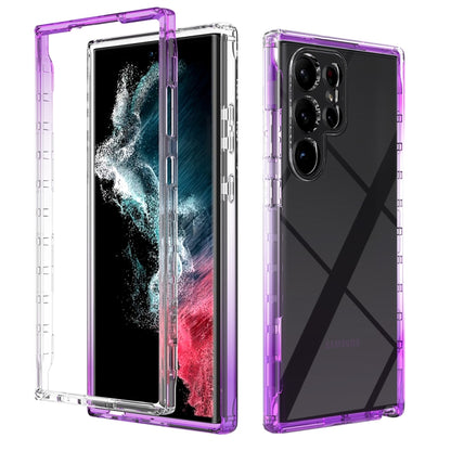 Transparent Gradient Color TPU + PC Protective Phone Case, For Samsung Galaxy S23 Ultra 5G, For Samsung Galaxy S23+ 5G, For Samsung Galaxy S23 5G