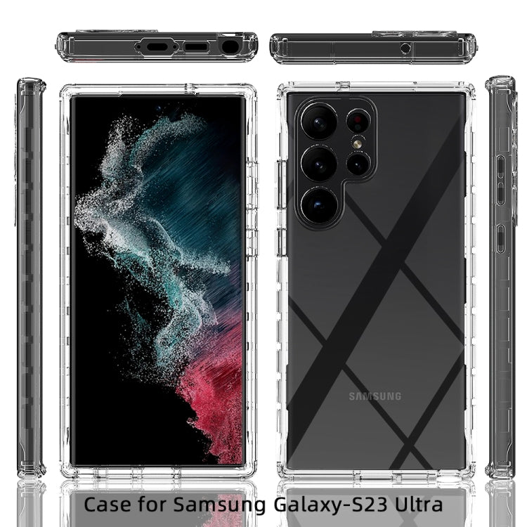 Transparent Gradient Color TPU + PC Protective Phone Case, For Samsung Galaxy S23 Ultra 5G, For Samsung Galaxy S23+ 5G, For Samsung Galaxy S23 5G