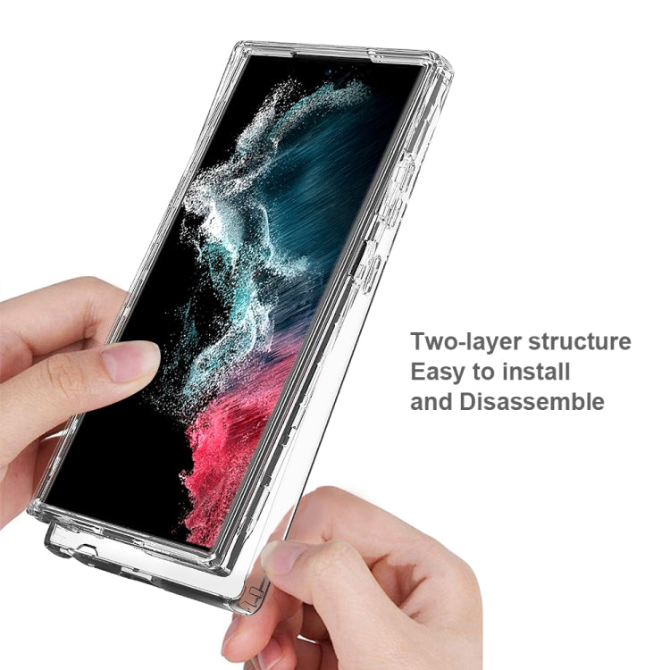 Transparent Gradient Color TPU + PC Protective Phone Case, For Samsung Galaxy S23 Ultra 5G, For Samsung Galaxy S23+ 5G, For Samsung Galaxy S23 5G