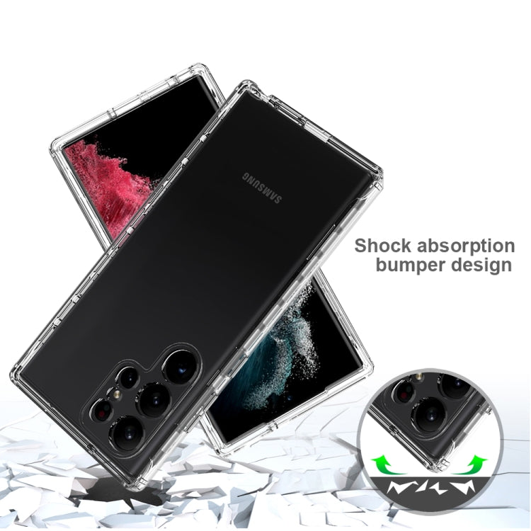 Transparent Gradient Color TPU + PC Protective Phone Case, For Samsung Galaxy S23 Ultra 5G, For Samsung Galaxy S23+ 5G, For Samsung Galaxy S23 5G
