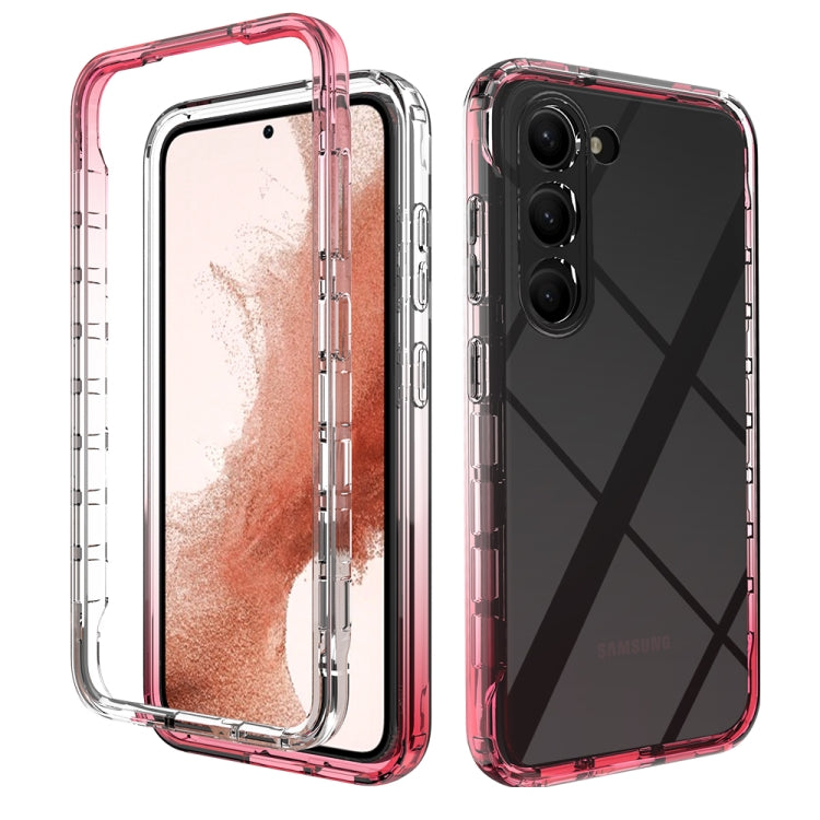 Transparent Gradient Color TPU + PC Protective Phone Case, For Samsung Galaxy S23 Ultra 5G, For Samsung Galaxy S23+ 5G, For Samsung Galaxy S23 5G