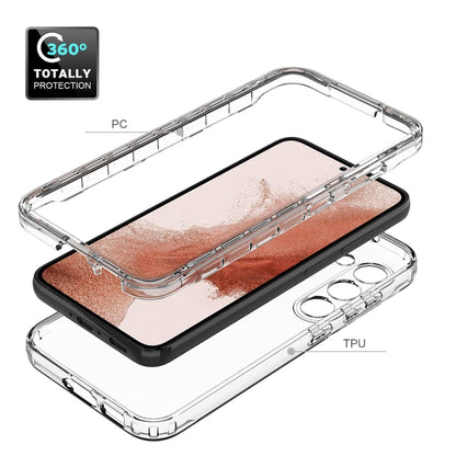 Transparent Gradient Color TPU + PC Protective Phone Case