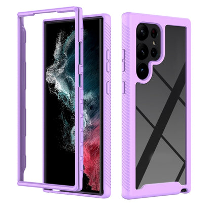Two-layer Integrated Transparent TPU + PC Protective Phone Case, For Samsung Galaxy S23 Ultra 5G, For Samsung Galaxy S23+ 5G, For Samsung Galaxy S23 5G