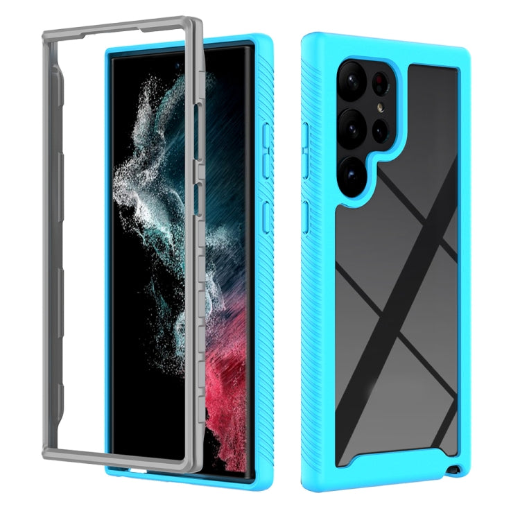 Two-layer Integrated Transparent TPU + PC Protective Phone Case, For Samsung Galaxy S23 Ultra 5G, For Samsung Galaxy S23+ 5G, For Samsung Galaxy S23 5G