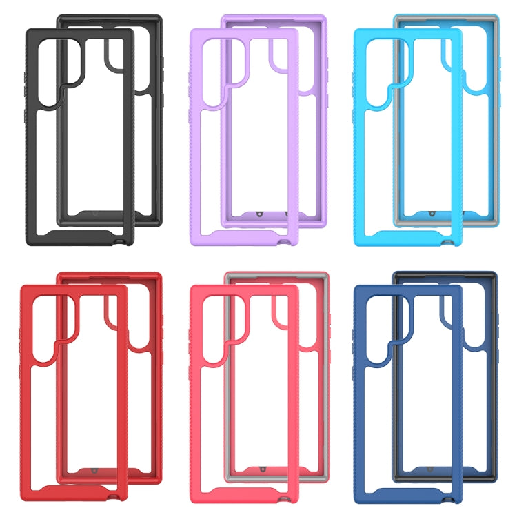 Two-layer Integrated Transparent TPU + PC Protective Phone Case, For Samsung Galaxy S23 Ultra 5G, For Samsung Galaxy S23+ 5G, For Samsung Galaxy S23 5G