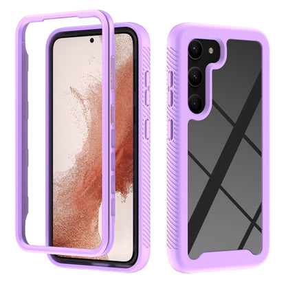 Two-layer Integrated Transparent TPU + PC Protective Phone Case, For Samsung Galaxy S23 Ultra 5G, For Samsung Galaxy S23+ 5G, For Samsung Galaxy S23 5G