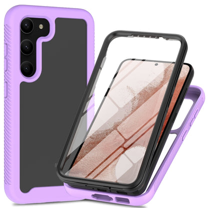 Two-layer Integrated Transparent TPU + PC + PET Protective Phone Case, For Samsung Galaxy S23 Ultra 5G, For Samsung Galaxy S23+ 5G, For Samsung Galaxy S23 5G
