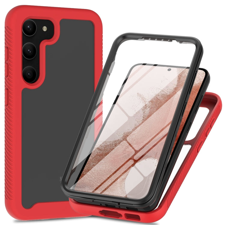 Two-layer Integrated Transparent TPU + PC + PET Protective Phone Case, For Samsung Galaxy S23 Ultra 5G, For Samsung Galaxy S23+ 5G, For Samsung Galaxy S23 5G