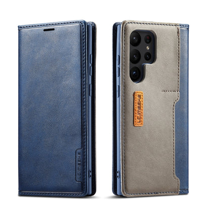 LC.IMEEKE LC-001 Series PU + TPU Color Matching Frosted Leather Phone Case