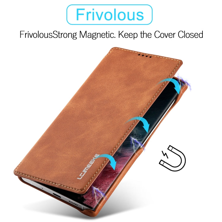 LC.IMEEKE Hon Ancient Series Horizontal Flip Leather Phone Case