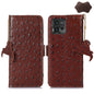 Ostrich Pattern Genuine Leather RFID Phone Case