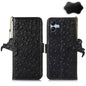 Ostrich Pattern Genuine Leather RFID Phone Case