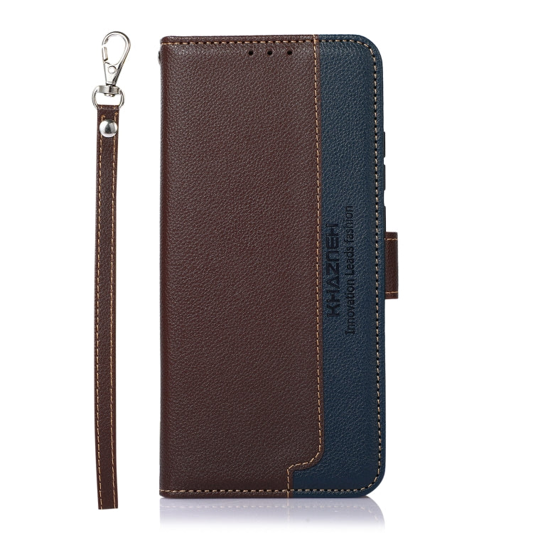 KHAZNEH Litchi Texture Leather RFID Phone Case