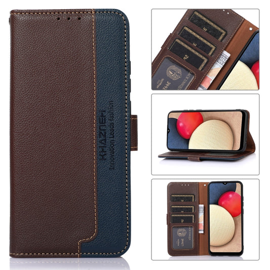 KHAZNEH Litchi Texture Leather RFID Phone Case, For Nokia X30 5G, For Samsung Galaxy A54 5G