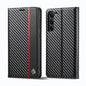 LC.IMEEKE Carbon Fiber PU + TPU Horizontal Flip Leather Phone Case