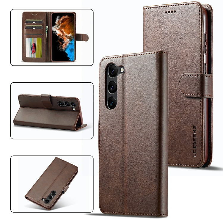 LC.IMEEKE Calf Texture Horizontal Flip Leather Phone Case