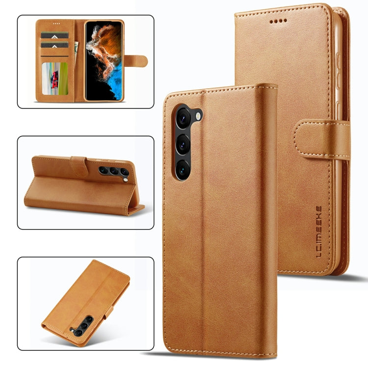 LC.IMEEKE Calf Texture Horizontal Flip Leather Phone Case