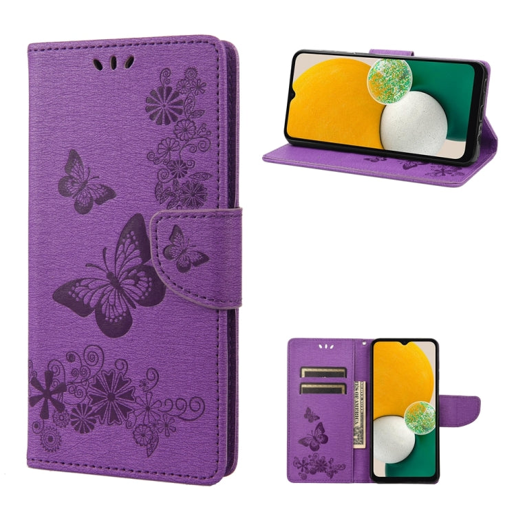 Butterfly Embossed Horizontal Flip Leather Phone Case