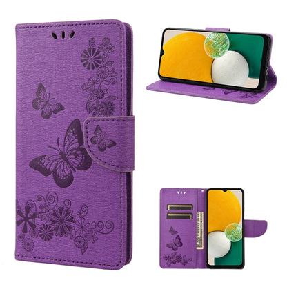 Butterfly Embossed Horizontal Flip Leather Phone Case