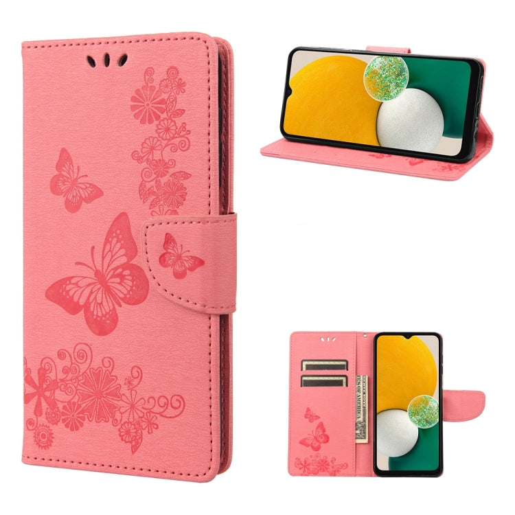 Butterfly Embossed Horizontal Flip Leather Phone Case