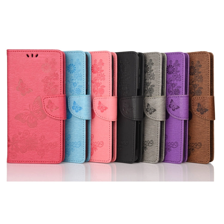 Butterfly Embossed Horizontal Flip Leather Phone Case