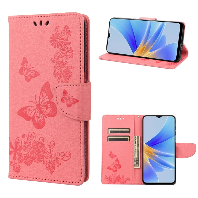 Butterfly Embossed Horizontal Flip Leather Phone Case