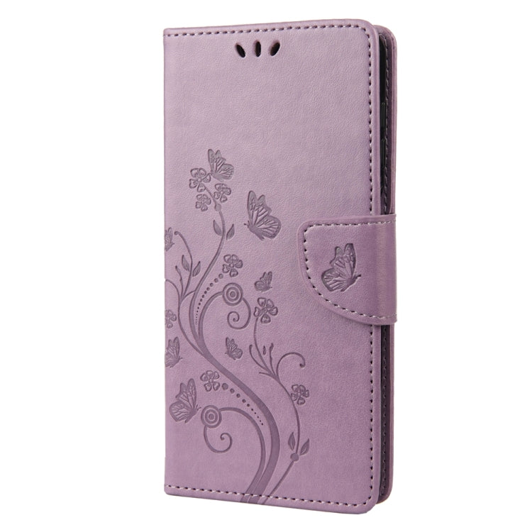 Butterfly Flower Pattern Leather Phone Case